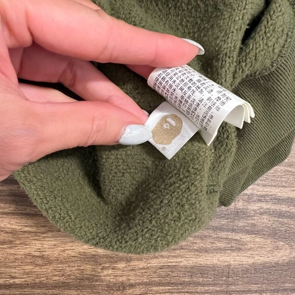 BAPE Classic Green Camo Sweatshirt SZ S - Picture 5 of 5
